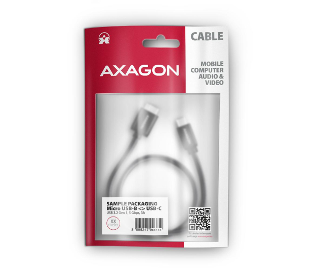 Axagon Kabel BUMM3-CM10AB SPEED Micro-B USB - USB-C 3.2 Gen 1 1 m - 1485430 - zdjęcie 2